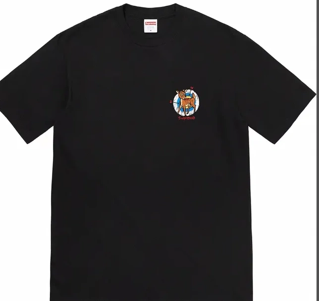 22SS Target XL White M Archery Black Deer Tee Spiral and Logo Printing L S 0810